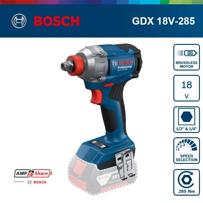 Impact Driver Cordless - Bosch GDX 18V-285 18V Brushless Impact