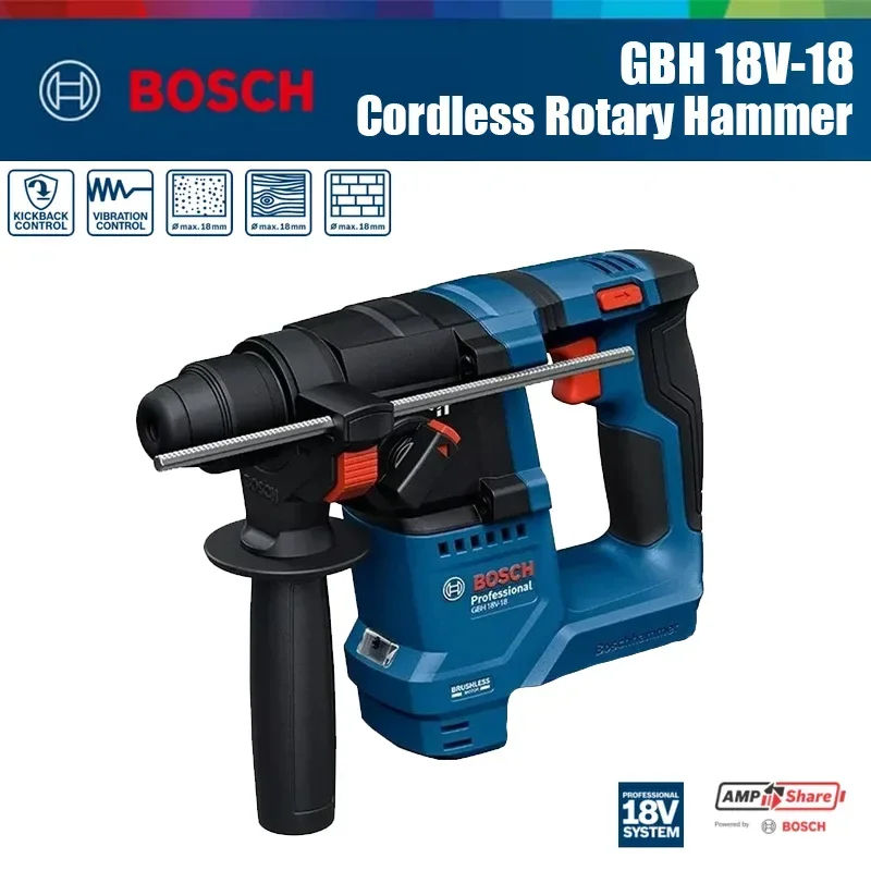 Impact Driver Cordless - Bosch GBH 18V-18 Cordless Rotary Hammer