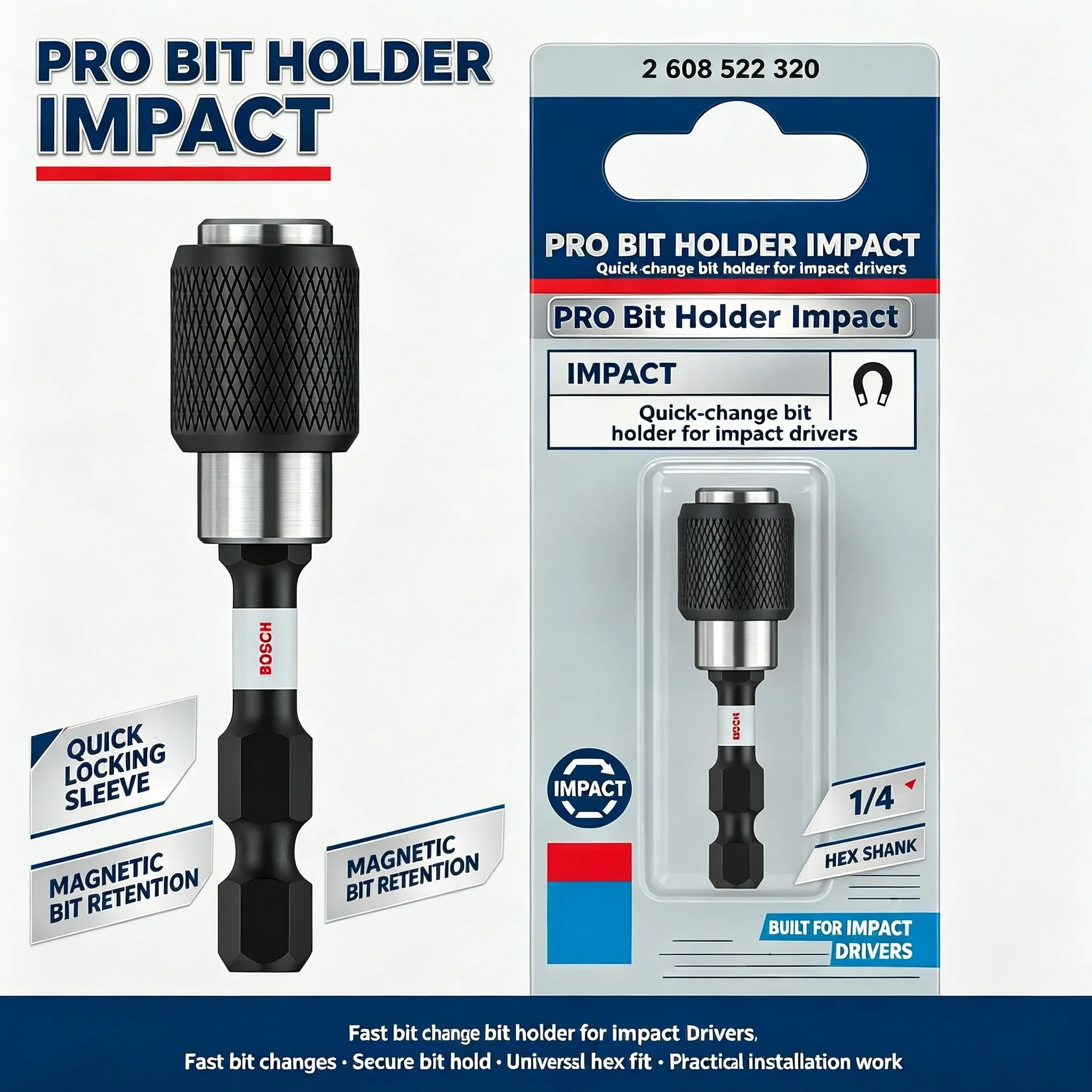 BOSCH 2608522320 PRO Bits Hold - đánh giá và giá Power Tools Pro