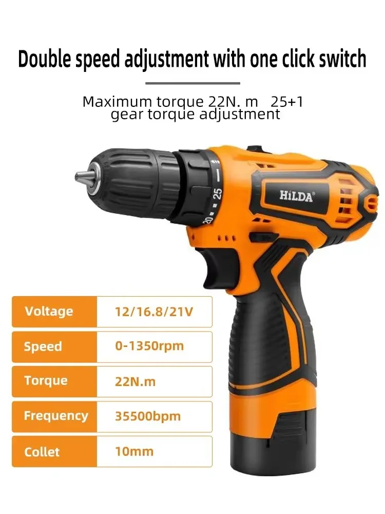 HILDA 12V/16.8V Cordless Drill - đánh giá và giá Power Tools You Must Have