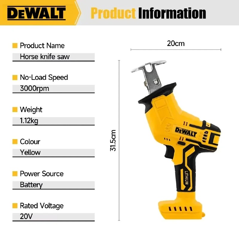 Dewalt Electric Saw 2800RPM Br - đánh giá và giá Reciprocating Saw Cordless