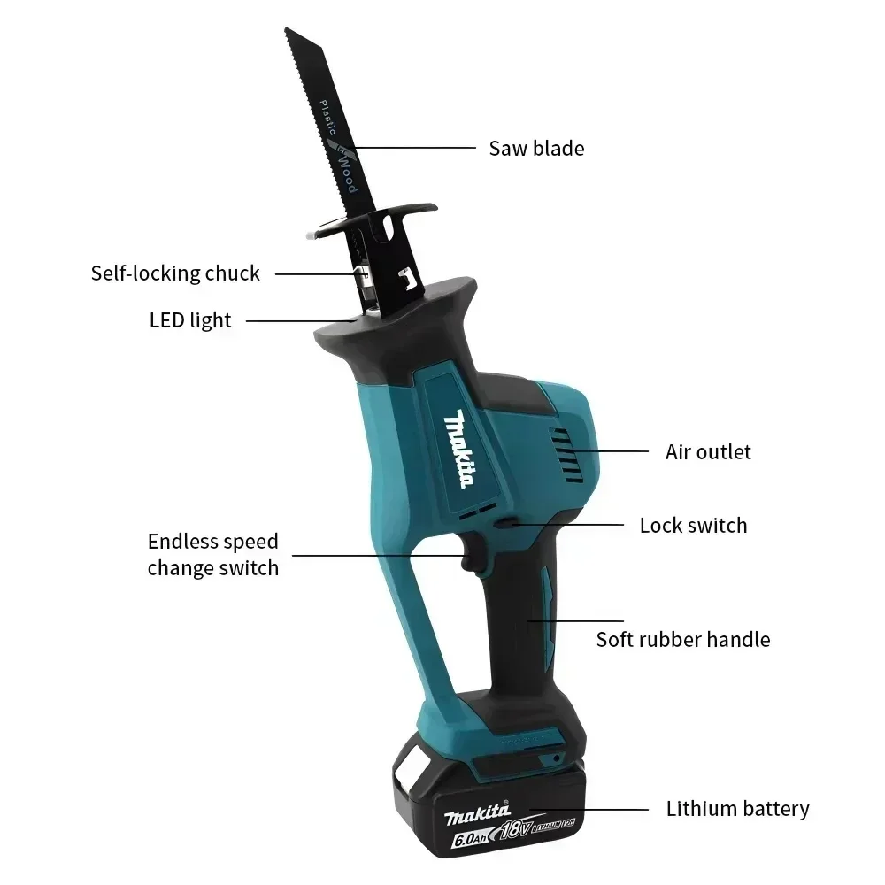 Makita DJR189 18V Cordless Ele - đánh giá và giá Reciprocating Saw Cordless