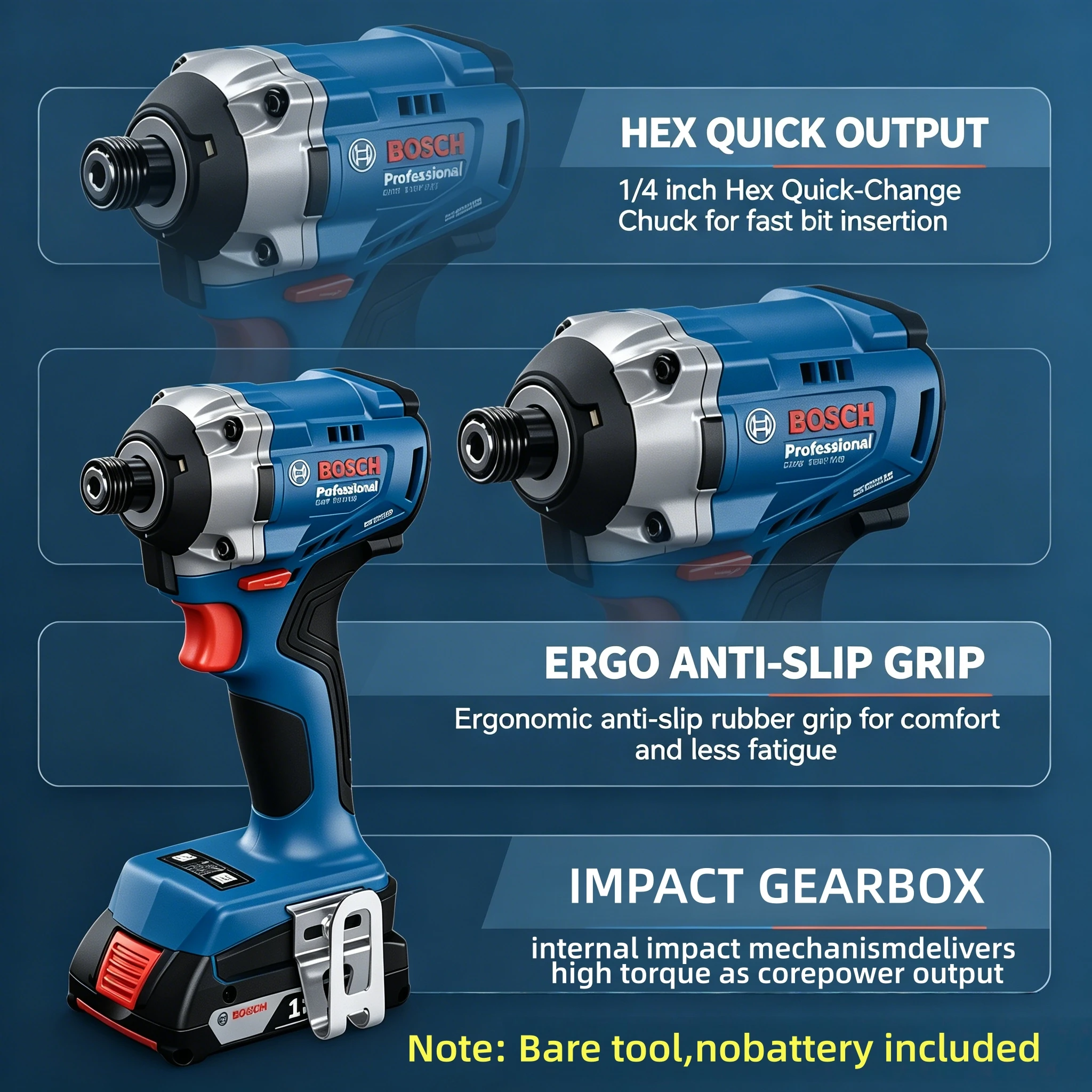 Bosch GDR 18V‑215 Brushless Co - đánh giá và giá Impact Driver Cordless