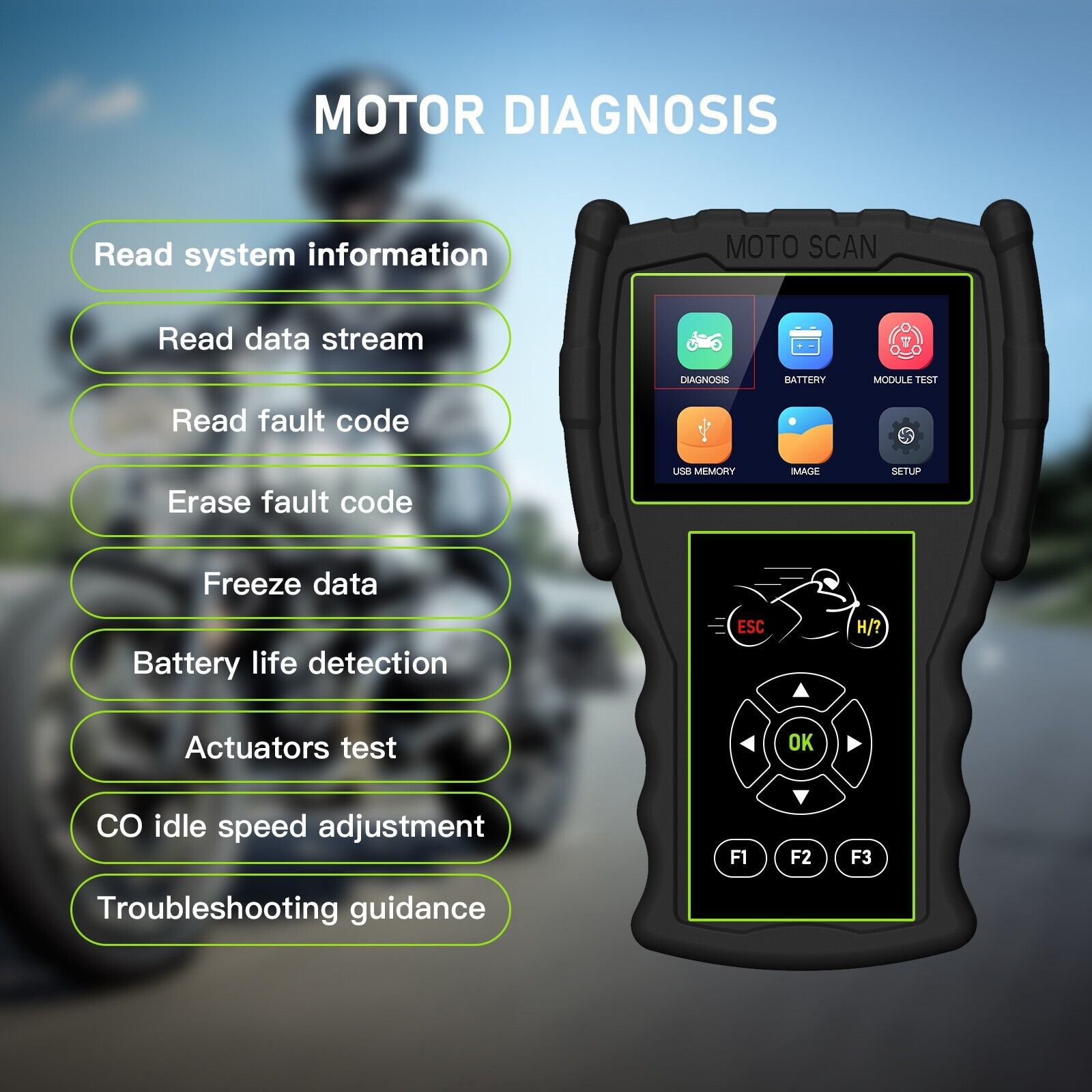 JDiag M100 Pro Motorcycle Scan - đánh giá và giá Power Tools Pro
