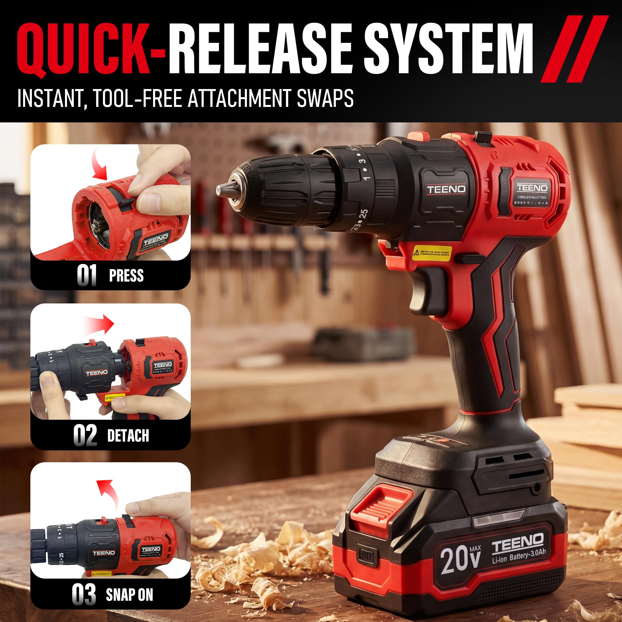 TEENO Brushless Power Tool Com - đánh giá và giá Reciprocating Saw Cordless